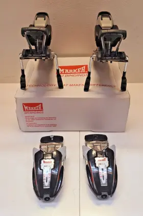 6500a1sr Marker Ski Bindings Black / Silver Set M5.2 Rtl Din Iso 2 5-9 5