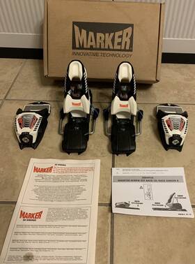 Marker 6520p1tcm Race 10 Downhill Alpine Ski Bindings Din Iso 3-10 New