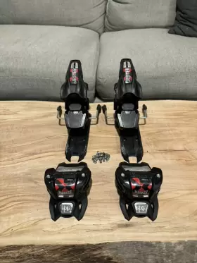 7624u1jb Marker Jester 16 Id 120mm Ski Bindings - Black/red