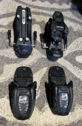 Marker 883295400263 7.0 Free Youth Ski Bindings - Used Read Parts Black