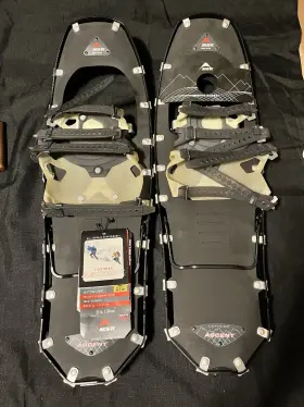 06851 Msr Lightning Ascent Snowshoes - 25 Inches Mat Matte Black New With Tags