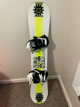 150-155 Nidecker Sleepwalker Snowboard And Large Muon-x Bindings