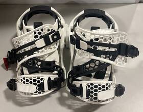 Nidecker 630463472170 Supermatic Og White Snowboard Bindings Large