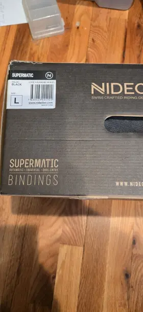 N24bnmspm Nidecker Supermatic Step In Bindings Black First Gen Large
