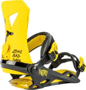 836445-007 Nitro Zero Snowboard Bindings Mens Large Us 11-14 Bad Days New 2024