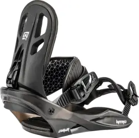 836473-001 Nitro Charger Youth Snowboard Bindings Medium Black Us 7 - 10.5 New 2023