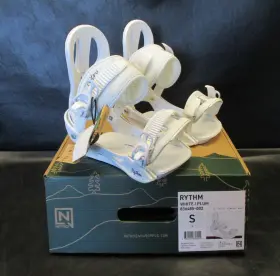 836485-002 Nitro 2024 Womens Rythm Snowboard Bindings Size Small White And Plum