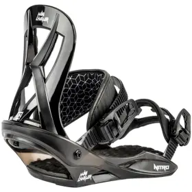 N836475-001s Nitro Charger Mini Snowboard Bindings Black Small Kids 2025