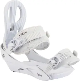 N836485-002-s Nitro Rythm Womens Snowboard Bindings White Plum Small