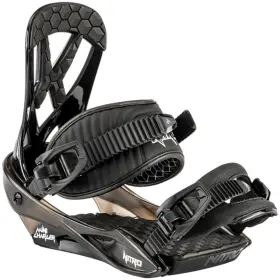 N836503-001m Nitro Charger Snowboard Bindings Black Medium Kids 2024