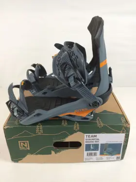 N836506-004l Nitro Open Box Team Mens Snowboard Bindings Gunmetal Large My24