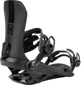 N836513-001l Nitro One Snowboard Bindings Mens Large Us 11-14 Ultra Black New 2025