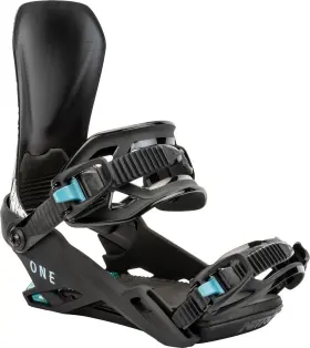 N836513-002-m Nitro One Mens Snowboard Bindings Raven Medium My25