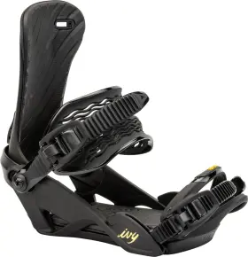 N836515-001-s Nitro N836515-001-s/m Ivy Womens Snowboard Bindings Ultra Black Small/medium My25
