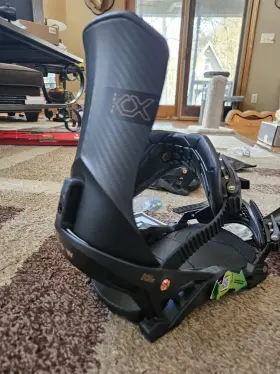 Now 630463470619 Drive Snowboard H3c Bindings Crabon Fiber Black Medium