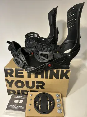 Now Binding Co 630463470640 Snowboard Bindings Drive Pro Large Black 2024