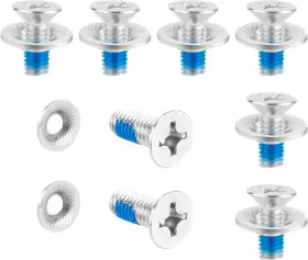124731 Peutier 16pcs Snowboard Binding Screw Set With Washers Stainless Steel Mountin