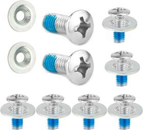 Peutier 726084954328 Snowboard Binding Screw Set Stainless Steel Mounting Screws With Anti
