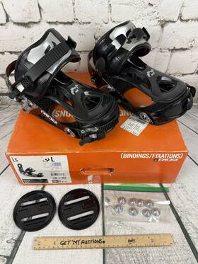 Ride 714636696956 Ls Black Snowboard Bindings Men S Size Large Pre-owned With Box