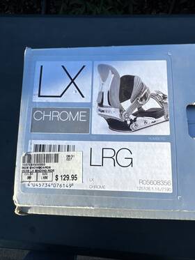 Ride R05608356 Snowboard Bindings Lrg Lx Chrome
