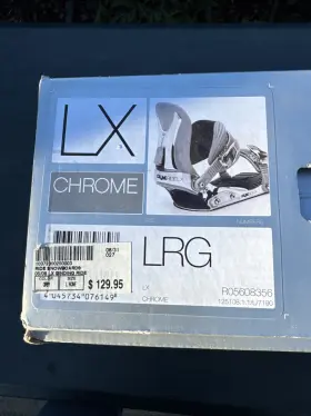 R05608356 Ride Snowboard Bindings Lrg Lx Chrome