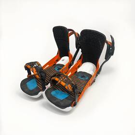 Ride R11504498 Rodeo Snowboard Bindings Orange Black Fine Preowned Condition