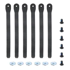 Rsb2299 Risbay 6pcs Black Abs Snowboard Binding Ladder Straps Ankle