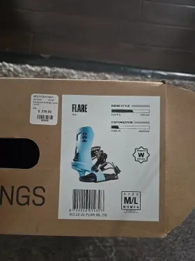 Ro.22.25.flar.s.tq Rome Flare Snowboard Bindings Womens Size Small Us 5 - 8.5 Teal New 2022