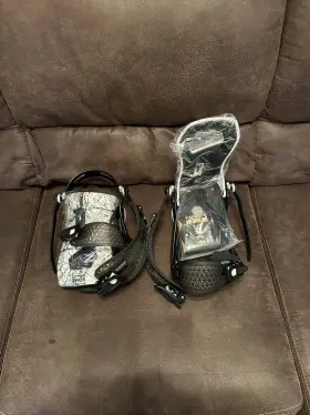 Ro.23.25.gild.ml.wh Rome Guild Snowboard Bindings M/l Womens Us 9-11.5 White Trees New 2023