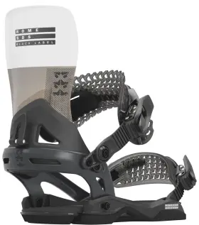 Ro.24.20.blck.ml.bk Rome Black Label Snowboard Bindings M/l Mens Us 7.5-10 Black/white New 2024