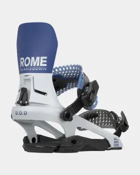 Ro.25.20.dod.ml.bu Rome D.o.d. Snowboard Bindings M/l Mens Us 7.5-10 Blue Grey New Do Or Die