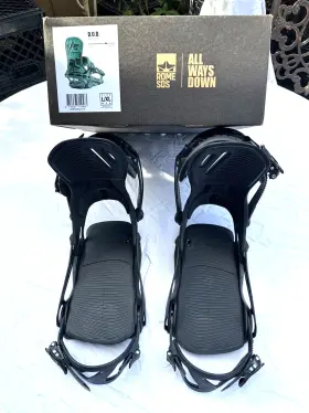 Rome Sds 719638714563 Mens Snowboard Bindings Large/xl D.o.d. Black Logo