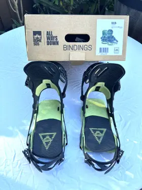 Rome Sds 719638714624 Mens Snowboard Bindings Large/xl Degenerati Green / Black