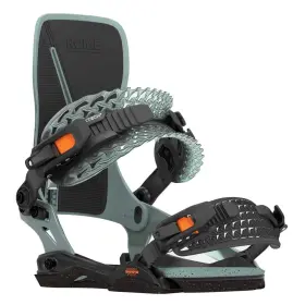 Rome Sds 720701622296 Mens Katana Pro Asymwrap Snowboard Binding - 2024/2025 Slate Gray/orange
