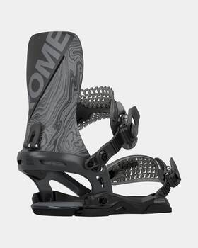 Rome Snowboards 720701615823 Mens Katana Asymwrap Snowboard Binding - 2024/2025 Black Large/x-large