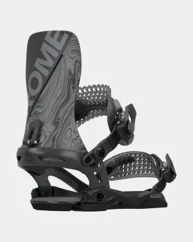 Rome Snowboards 720701615823 Mens Katana Asymwrap Snowboard Binding - 2024/2025 Black Large/x-large