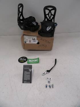 Rossignol 1117571 Youth Rookie Snowboard Bindings Xs Black And White