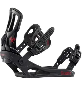Rgi00100000tu Rossignol Battle Snowboard Mens Bindings Size M Black / Red - E208