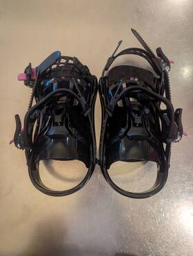Rossignol Rgk0020 S Gala Womens Snowboard Bindings Medium Black And Purple 2017