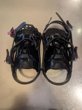 Rgk0020 Rossignol S Gala Womens Snowboard Bindings Medium Black And Purple 2017