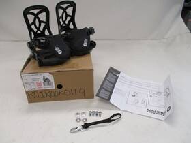 Rossignol Ro1rook119 Youth Rookie Snowboard Bindings Size Xs Black And White