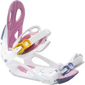Roxy 841049151656 Viva Snowboard Binding - 2024 Womens White M/l