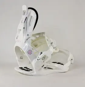 Roxy 841049151755 Rock-it Dash Snowboard Bindings Medium / Large Us Womens 6-8 White New