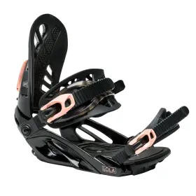 My25 Roxy 841049171807 Lola Womens Snowboard Bindings Black Small/medium
