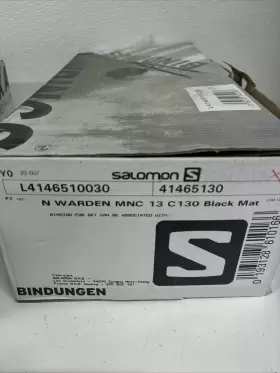 C130 Salomon 193128610166 N Warden 13 Mnc Ski Binding Black Matte #mn3