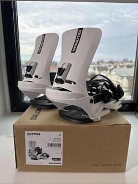 Salomon 195751017244 Snowboard Bindings Rhythm White Size L Large