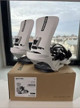 Salomon 195751017244 Snowboard Bindings Rhythm White Size L Large