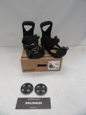 Salomon 41776358 2024 Mens Pact Snowboard Bindings Size Large Black