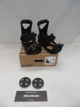 41776358 Salomon 2024 Mens Pact Snowboard Bindings Size Large Black