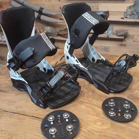Salomon 72419 District Snowboard Bindings White And Black - Medium
